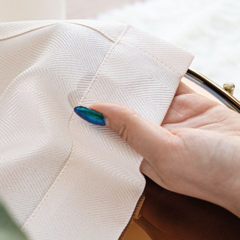 JODEŁKA Zasłona gotowa na przelotkach, 250x140 cm, kolor 007 kremowy 724330/ZGP/007/140250/1