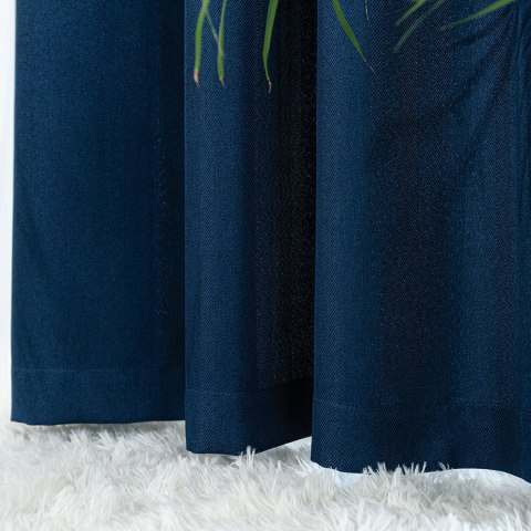JODEŁKA Zasłona gotowa na przelotkach, 250x140 cm, kolor 011 niebieski 724330/ZGP/011/140250/1