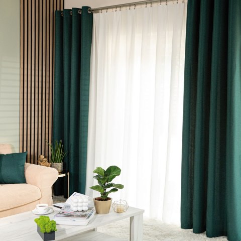 JODEŁKA Zasłona gotowa na przelotkach, 250x140 cm, kolor 012 morska zieleń 724330/ZGP/012/140250/1