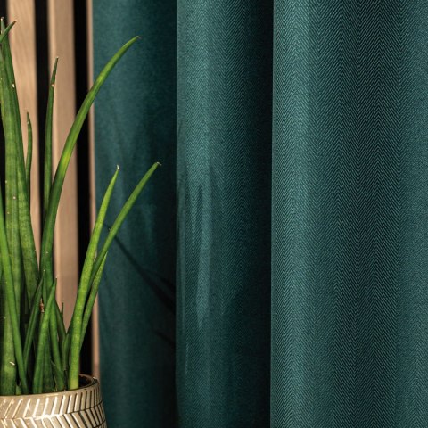 JODEŁKA Zasłona gotowa na przelotkach, 250x140 cm, kolor 012 morska zieleń 724330/ZGP/012/140250/1