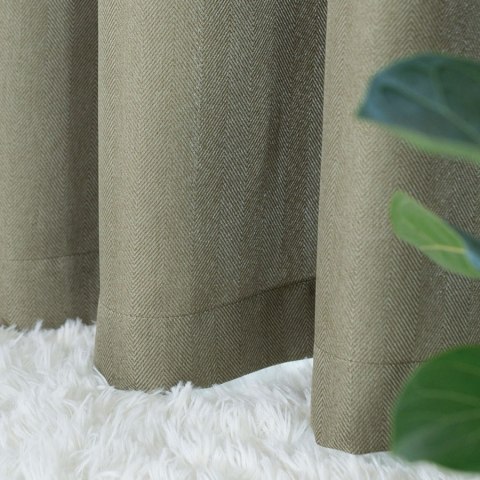 JODEŁKA Zasłona gotowa na przelotkach, 250x140 cm, kolor 364 szarozielony 724330/ZGP/364/140250/1