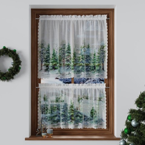 LAS ZIMĄ Zazdrostka woalowa, WOAL, 40x100cm, kolor 002 zielony PBN278/ZAZ/002/100040/1