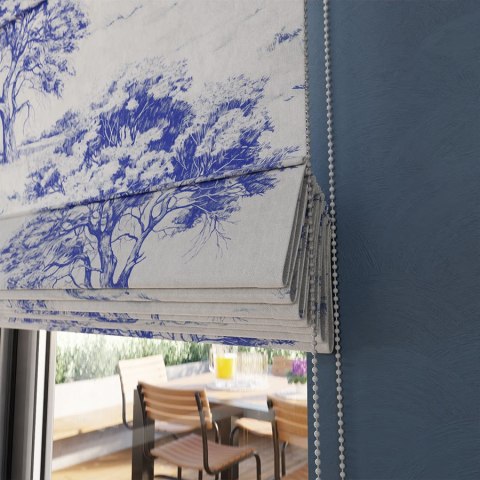 SILVANA Tkanina na zasłony typu MILAS, szer.150cm, kolor 007 granatowy D00231/MIL/007/150000/1