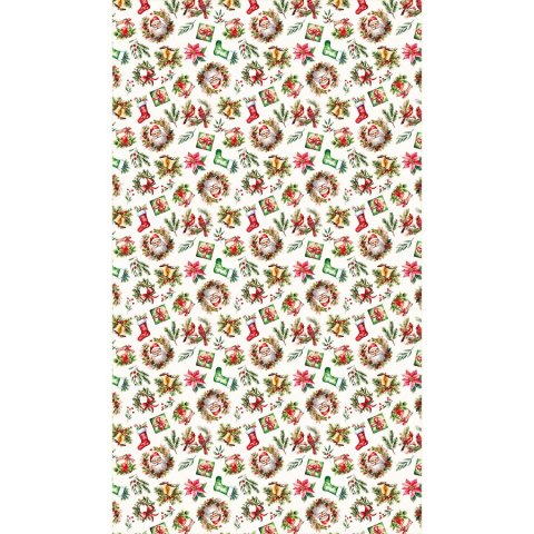 ŚWIĄTECZNY MIX Obrus NINA WODOODPORNA, 140x240cm, kolor czerwony PBN277/KSP/C03/140240/1