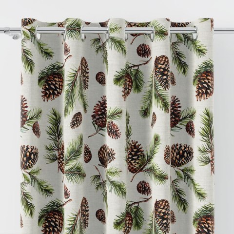 SZYSZKI Tkanina na zasłony NINA WODOODPORNA, szer. 160cm, kolor 004 beżowy DBN268/NIW/004/160000/1