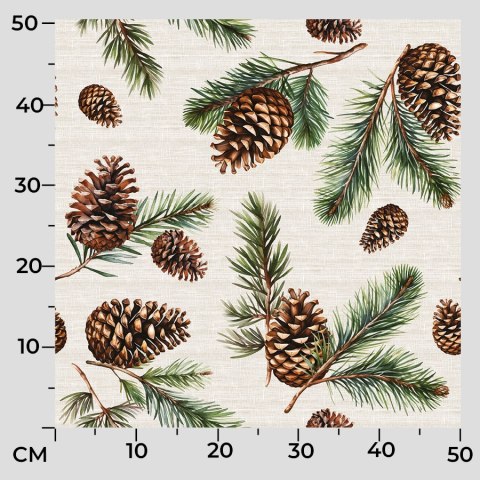 SZYSZKI Tkanina na zasłony NINA WODOODPORNA, szer. 160cm, kolor 004 beżowy DBN268/NIW/004/160000/1