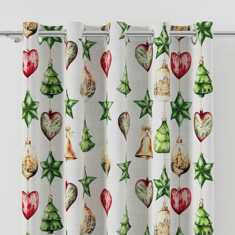 WISZĄCE BOMBKI Tkanina na zasłony NINA WODOODPORNA, szer. 160cm, kolor 009 wielokolorowy DBN269/NIW/009/160000/1