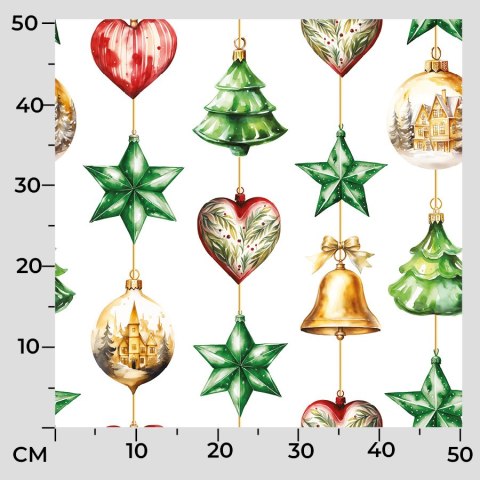 WISZĄCE BOMBKI Tkanina na zasłony NINA WODOODPORNA, szer. 160cm, kolor 009 wielokolorowy DBN269/NIW/009/160000/1