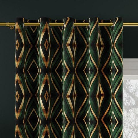 DIAMENTEM Tkanina na zasłony VELVET, szer. 150cm, kolor 002 zielony D00305/VEL/002/150000/1