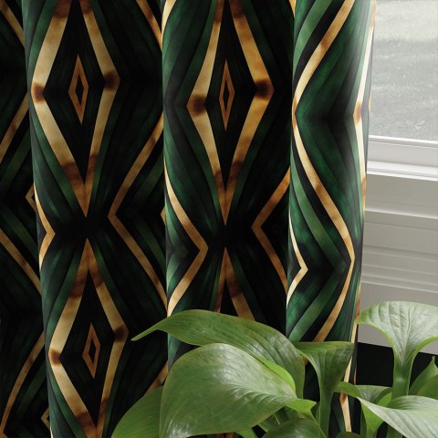 DIAMENTEM Tkanina na zasłony VELVET, szer. 150cm, kolor 002 zielony D00305/VEL/002/150000/1