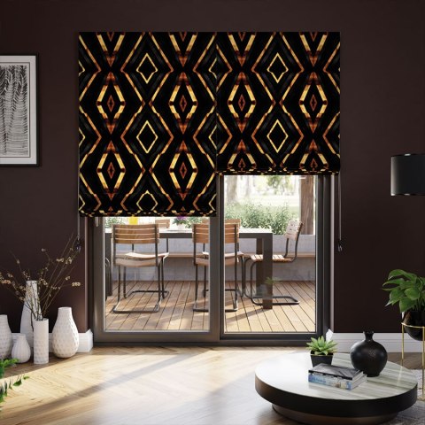 DIAMENTEM Tkanina na zasłony VELVET, szer. 150cm, kolor 006 czarny D00305/VEL/006/150000/1