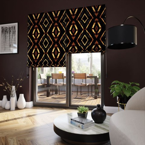 DIAMENTEM Tkanina na zasłony VELVET, szer. 150cm, kolor 006 czarny D00305/VEL/006/150000/1