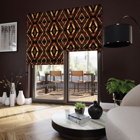 DIAMENTEM Tkanina na zasłony VELVET, szer. 150cm, kolor 011 rudo-miedziany D00305/VEL/011/150000/1