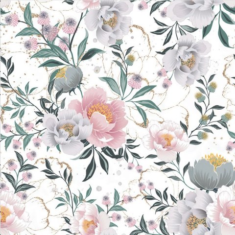 FLAURA Tkanina na zasłony VELVET, szer. 150cm, kolor biały D00112/VEL/001/150000/1