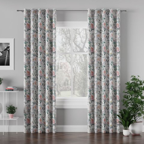 FLAURA Tkanina na zasłony VELVET, szer. 150cm, kolor biały D00112/VEL/001/150000/1