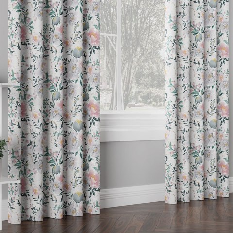 FLAURA Tkanina na zasłony VELVET, szer. 150cm, kolor biały D00112/VEL/001/150000/1