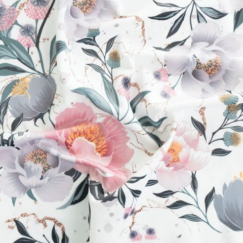 FLAURA Tkanina na zasłony VELVET, szer. 150cm, kolor biały D00112/VEL/001/150000/1