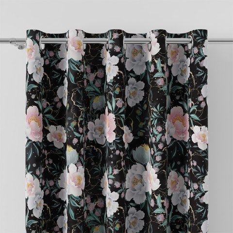 FLAURA Tkanina na zasłony VELVET, szer.150cm, kolor 006 czarny D00112/VEL/006/150000/1