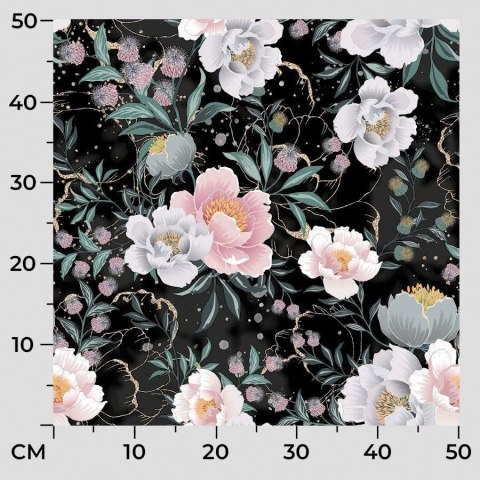 FLAURA Tkanina na zasłony VELVET, szer.150cm, kolor 006 czarny D00112/VEL/006/150000/1