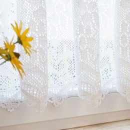 INESS Zazdrostka gotowa ażurowa, 90x150cm, kolor biały 913501/ZAZ/001/150090/1