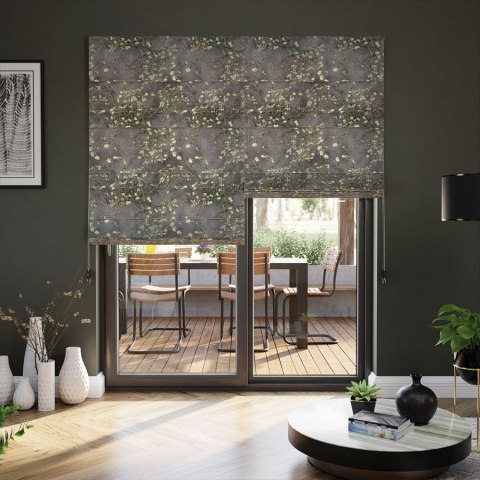 KWITNĄCY MIGDAŁOWIEC Tkanina na zasłony VELVET, szer. 150cm, kolor 010 pastelowy fioletowy D00301/VEL/010/150000/1