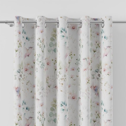 POLINA Tkanina na zasłony VELVET, szer. 150cm, kolor 013 różowy D00128/VEL/013/150000/1