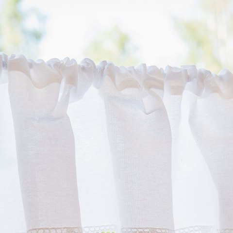 RACHELA Zazdrostka gotowa z ażurem, 90x150cm, kolor biały 912432/ZAZ/001/150090/1