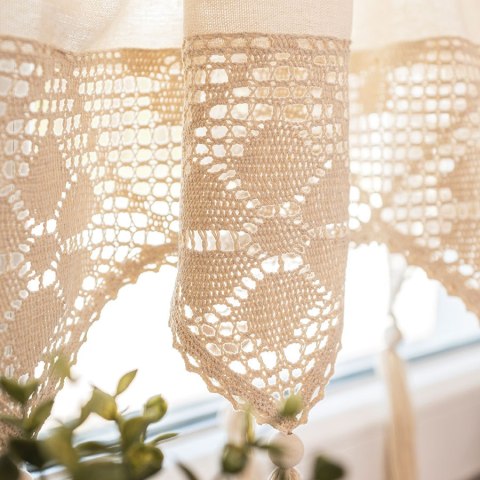 RACHELA Zazdrostka gotowa z ażurem, 90x150cm, kolor kremowy 912432/ZAZ/012/150090/1