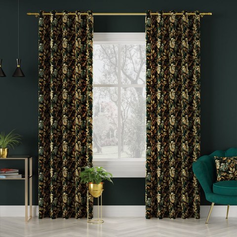 SELVA Tkanina na zasłony VELVET, szer. 150cm, kolor 017 petrol D00303/VEL/017/150000/1