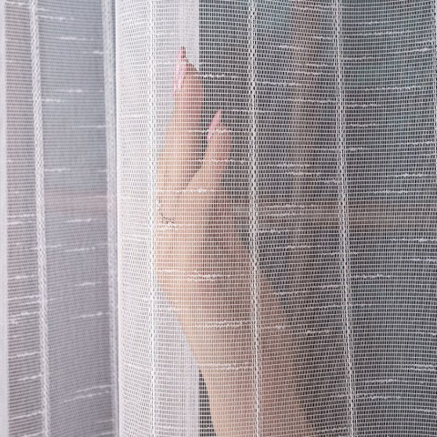 Firanka fantazyjna z ołowianką, wys. 320 cm, kolor biały 002103/OLO/001/000320/1