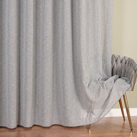 Firanka typu bukla z ołowianką, wys. 300cm, kolor 006 ciemny szary 001021/OLO/006/000300/1