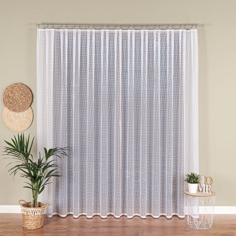 KAYLA Firanka żakardowa, wys. 250cm, kolor biały 044276/000/001/000250/1