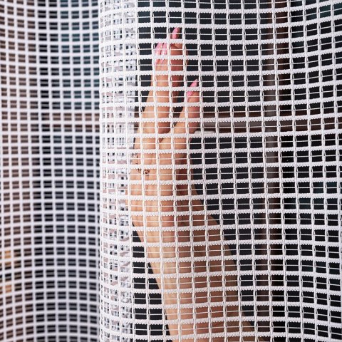 KAYLA Firanka żakardowa, wys. 250cm, kolor biały 044276/000/001/000250/1