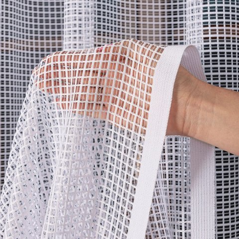 KAYLA Firanka żakardowa, wys. 250cm, kolor biały 044276/000/001/000250/1