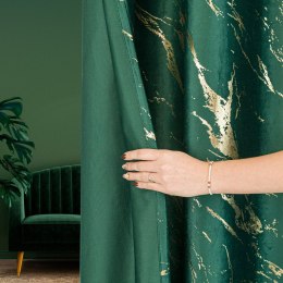MARMA Zasłona gotowa na przelotkach, 250x140cm, kolor 010 ciemny zielony; butelkowy TD0033/ZGP/010/140 250