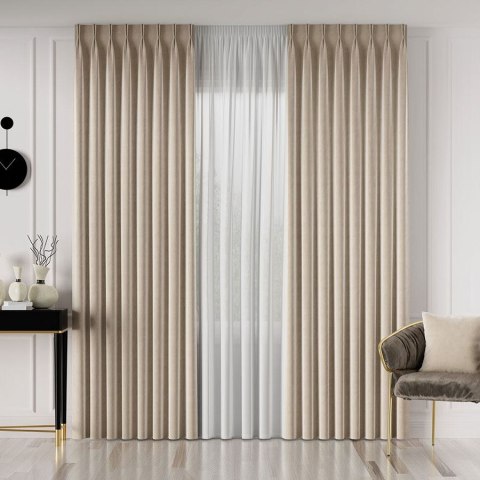 VELVET Tkanina na zasłony, wys. 300cm, kolor 057 kremowy VELVET/TZP/057/000300/1