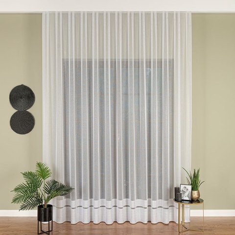 Firanka fantazyjna z ołowianką, wys. 300cm, kolor biały 003251/OLO/001/000300/1