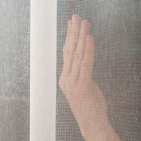 Firanka fantazyjna z ołowianką, wys. 300cm, kolor biały 003251/OLO/001/000300/1