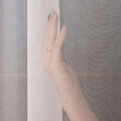 Firanka fantazyjna z ołowianką, wys. 300cm, kolor biały 017629/OLO/001/000300/1