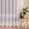 Firanka z aplikacją, pasowa na markizecie, wys. 280cm, kolor biały 009397/433/001/000280/1