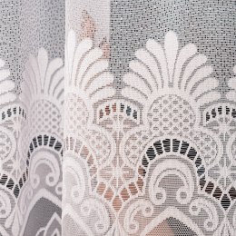 Firanka żakardowa, pasowa, wys. 150cm, kolor biały 361370/000/001/000150/1