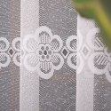 Firanka żakardowa, pasowa, wys. 160cm, kolor biały 360940/000/001/000160/1