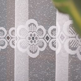 Firanka żakardowa, pasowa, wys. 160cm, kolor biały 360940/000/001/000160/1