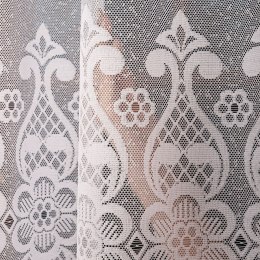 Firanka żakardowa, pasowa, wys. 160cm, kolor biały 360940/000/001/000160/1