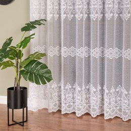 Firanka żakardowa, pasowa, wys. 250cm, kolor biały 360940/000/001/000250/1