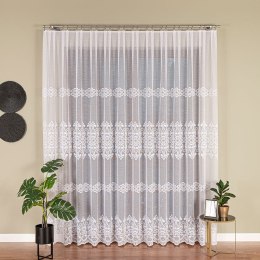 Firanka żakardowa, pasowa, wys. 250cm, kolor biały 360940/000/001/000250/1