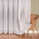 Firanka żakardowa, pasowa, wys. 250cm, kolor biały 360950/000/001/000250/1