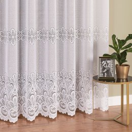 Firanka żakardowa, pasowa, wys. 250cm, kolor biały 361070/000/001/000250/1