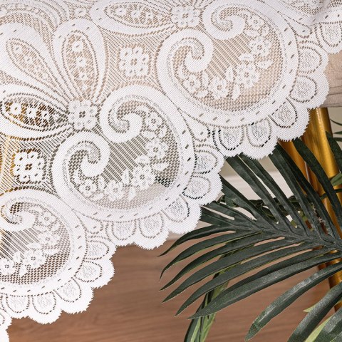 Firanka żakardowa, pasowa, wys. 250cm, kolor biały 361070/000/001/000250/1