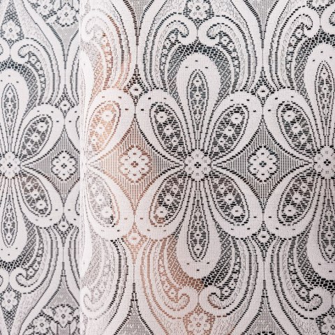 Firanka żakardowa, pasowa, wys. 250cm, kolor biały 361070/000/001/000250/1